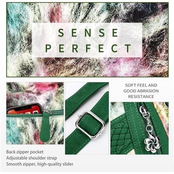 Purses and Handbags Women Fashion Tote Bag 3-green/Green - Picture 4 of 6